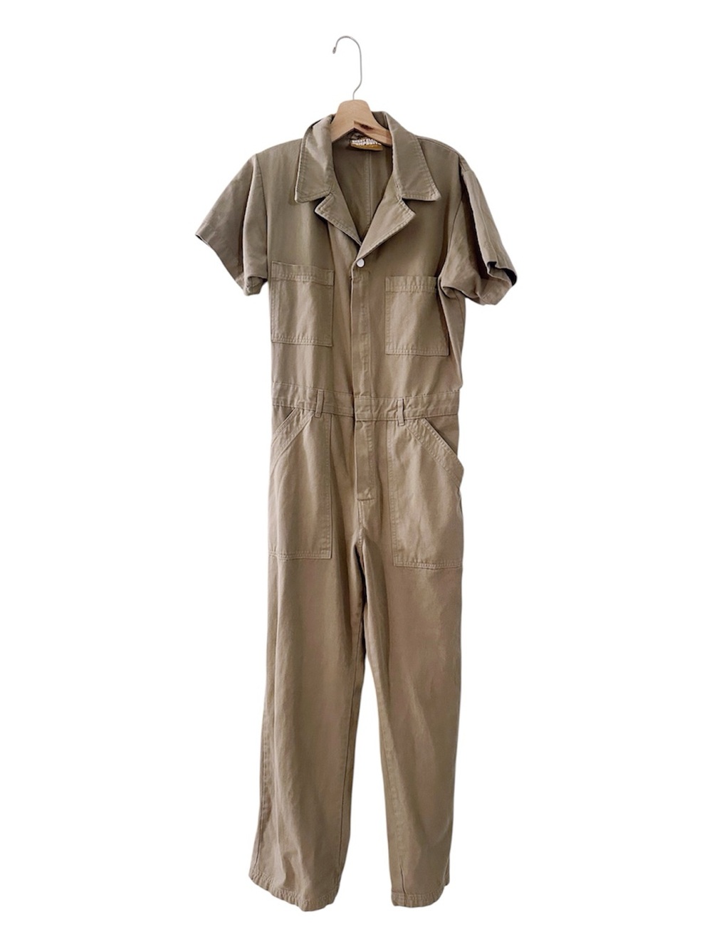 Big Bud Press Work Suit Short Sleeve Jumpsuit Green Sage Pants Workwear